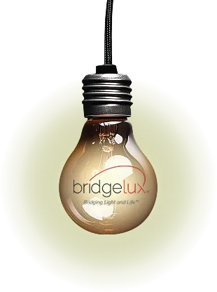 Ampoule suspendue au logo Bridgelux